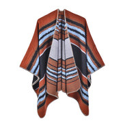 Sciarpa vintage, mantellina da viaggio, jacquard di cashmere, calda, sciarpa divisa