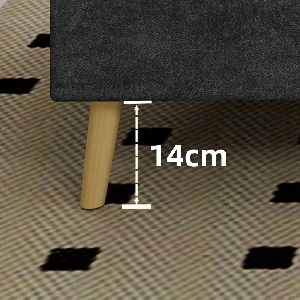 Letto imbottito 140x200 con LED - Xylo - Grigio