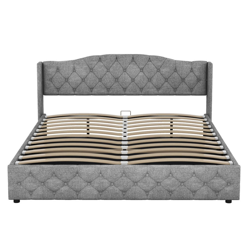 Letto Contenitore Idraulico 180x200 ¨C Xylo ¨C Grigio