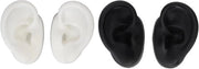 Set di Modelli di Orecchini in Silicone | Modelli Flessibili per Orecchini | Accessori per Orecchini Decorativi | Strumento di Apprendimento per Acupressione | Nero e Grigio | Set di 2 Paia