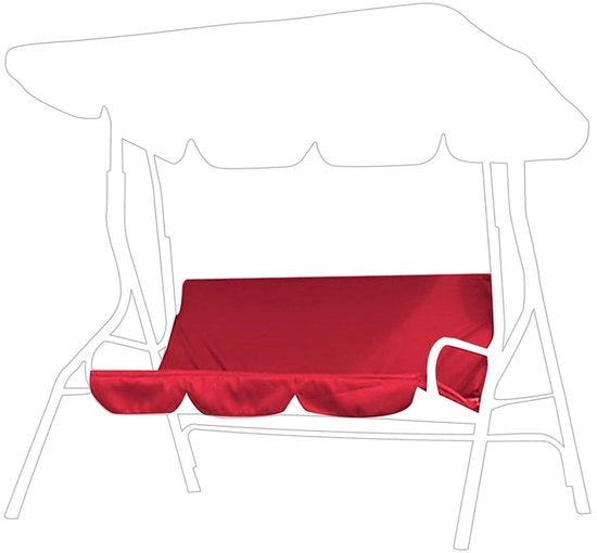 Cuscino Esterno Waterresistente - Sedile per Onda a 3 Posti - Pieghevole - Piumone per Onda da Giardino - Resistenza al Lacerazione - 190T Poliestere di Alta Qualità