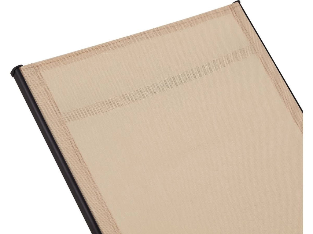 Set di 2 lettini prendisole in metallo "Farniente" - Beige