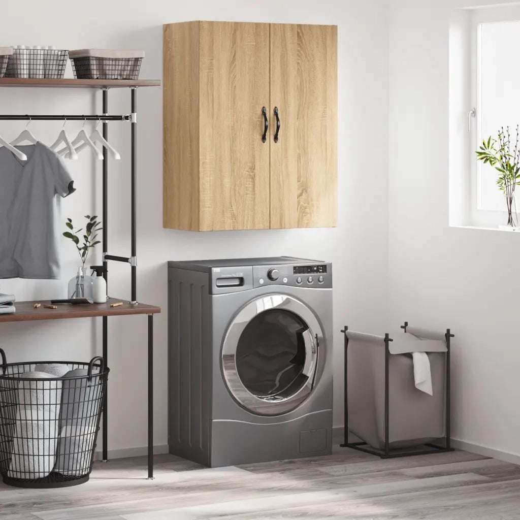 Armadietto a Muro | Mobile a Parete Rovere Sonoma 69,5x34x90 cm Legno Multistrato