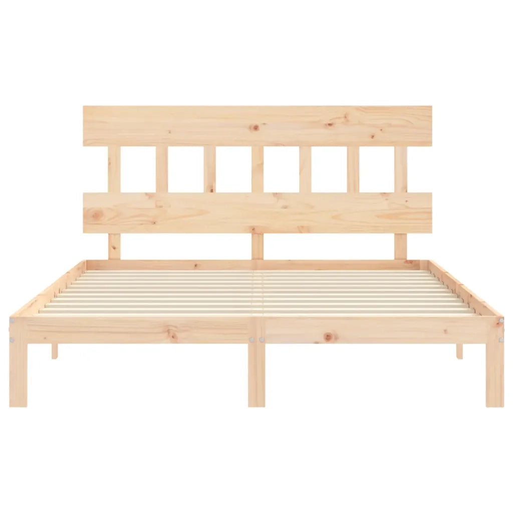 Giroletto con Testiera King Size in Legno Massello 3193601