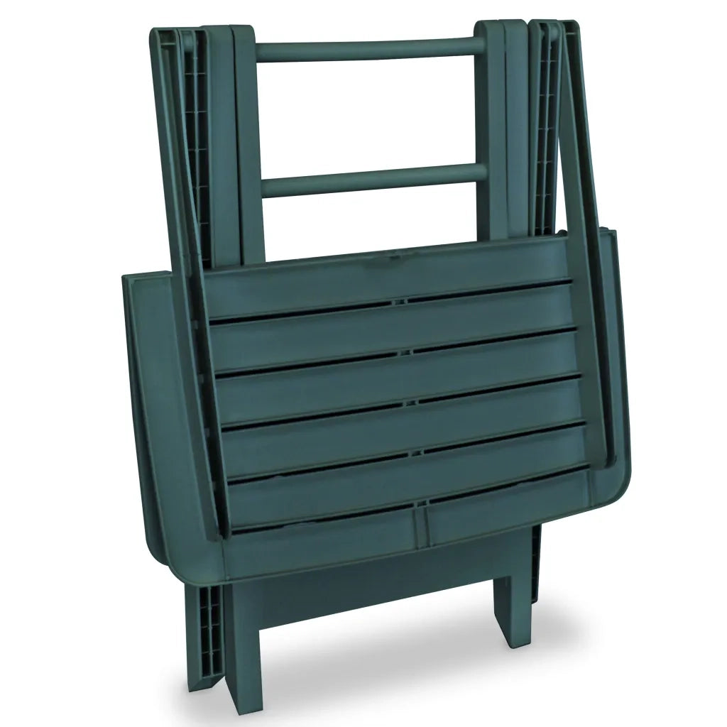 Set da Bistrot 3 pz | Set Salotto da Giardino Pieghevole in Plastica Verde