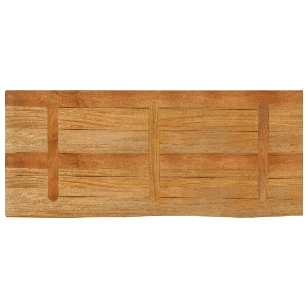 Piano Tavolo Bordi Vivi 140x60x3,8cm in Legno Massello di Mango 370601