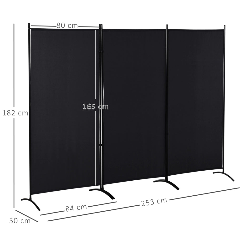 Libreria Divisorio Scaffale ¨C Zephmum ¨C Nero Metallico 3 Pezzi