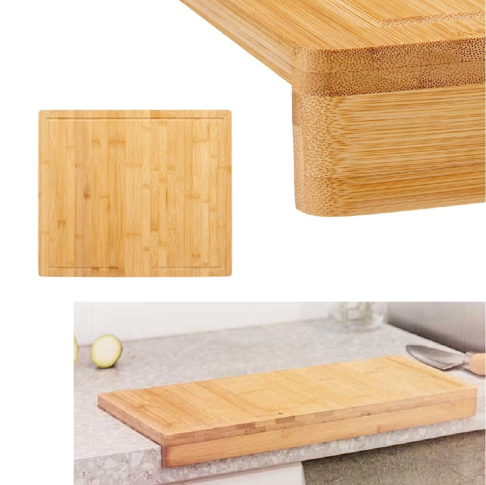 Asse per Impastare Legno di Bambù 38x26 H3cm Preparazione Dolci Pizza Pasta