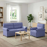 Set di divani 2 pz Blu jeans Tessuto 3424870