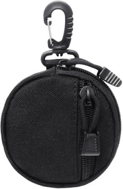 Portafoglio compatto - Orecchino per chiavi - Mini tasca - Impermeabile - Poliestere - 10 x 10 x 2,5 cm - Tasca per portachiavi