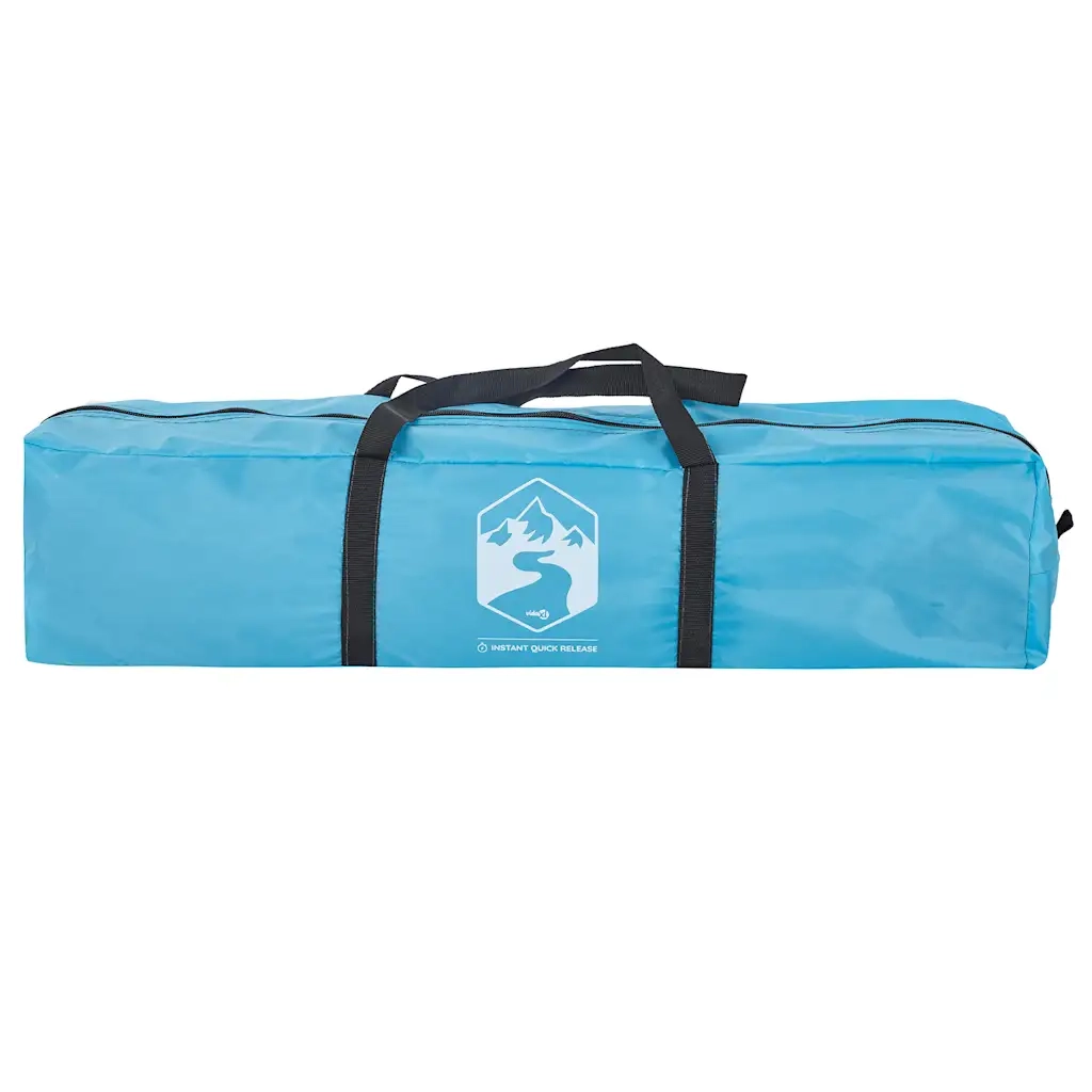 Tenda da Campeggio 3 Persone Blu a Rilascio Rapido
