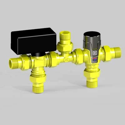 KIT SOLARE CON VALVOLA MOTORIZZATA  3/4     LK