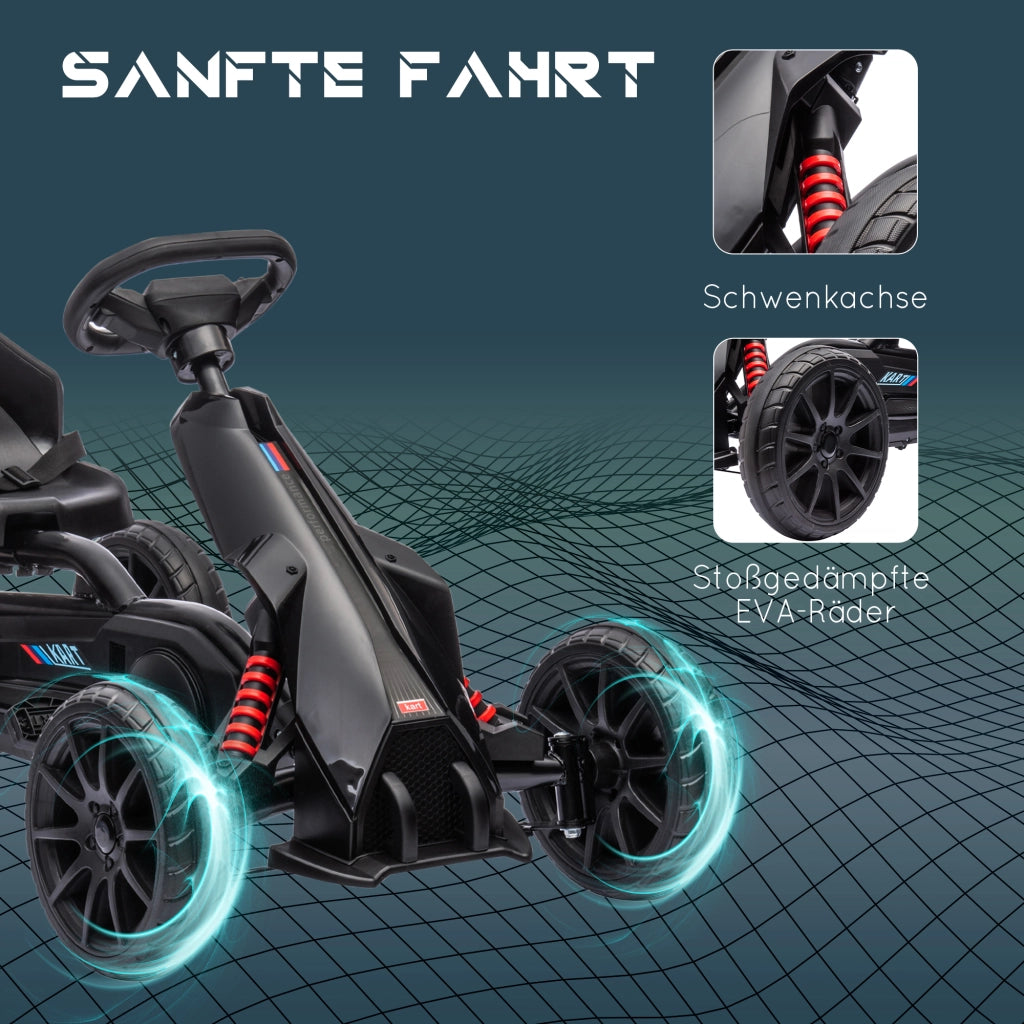 Go-Kart Bambini Regolabile ¨C Zephmum ¨C Nero