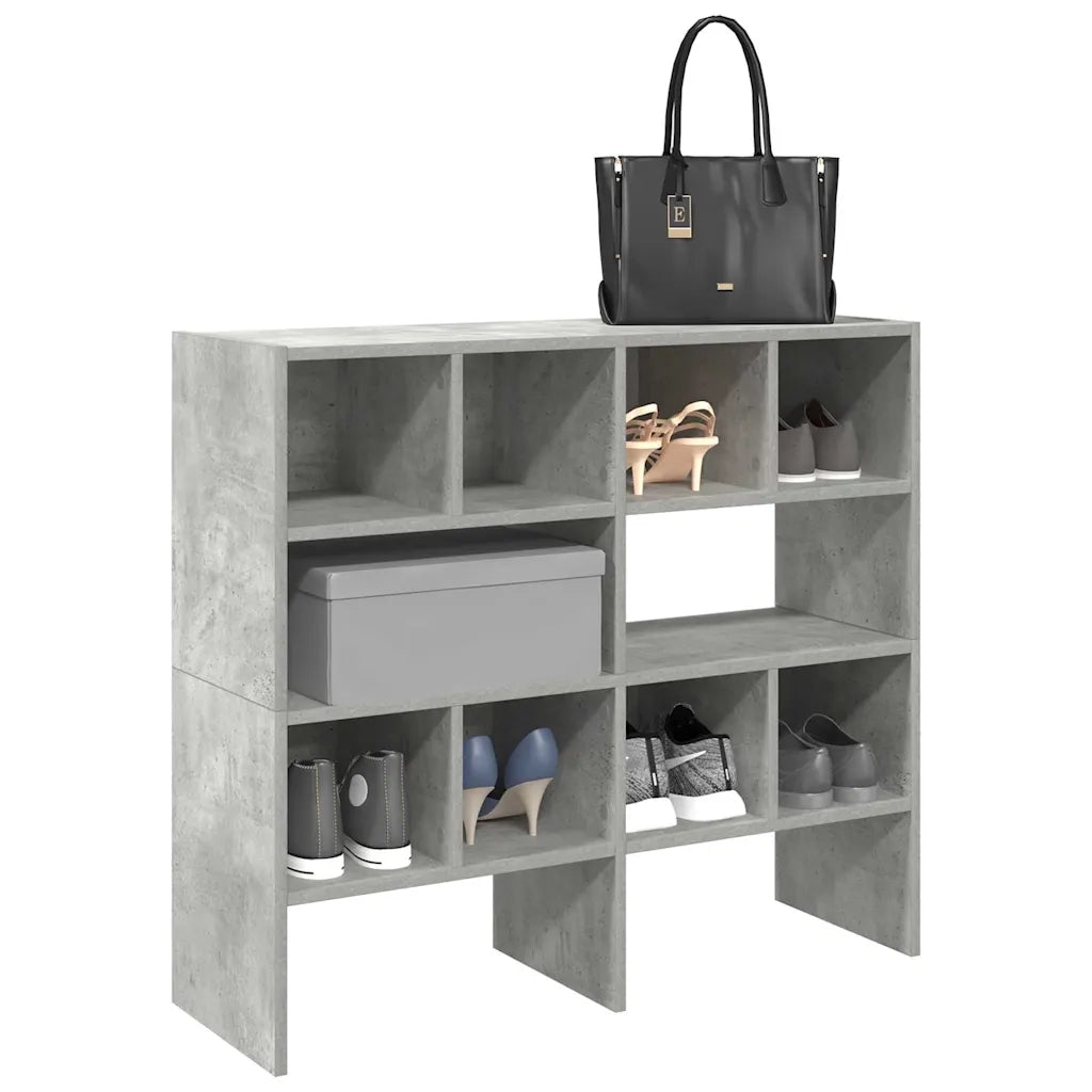 Scarpiere 2 pz Impilabili Grigio Cemento 89,5x30x40 cm CFW2556387