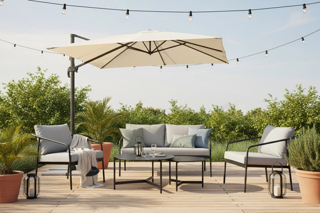 Ombrellone da giardino a braccio decentrato 3Ã—4 - Miami - OD11MI3.4