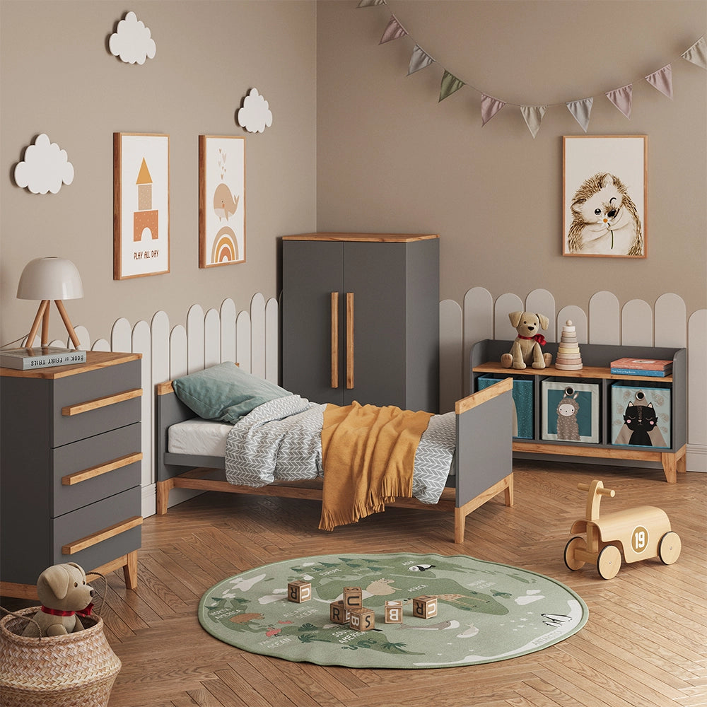 Vitalispa Scaffale per bambini Grigio/Artisan 98.4 x 113.4 cm