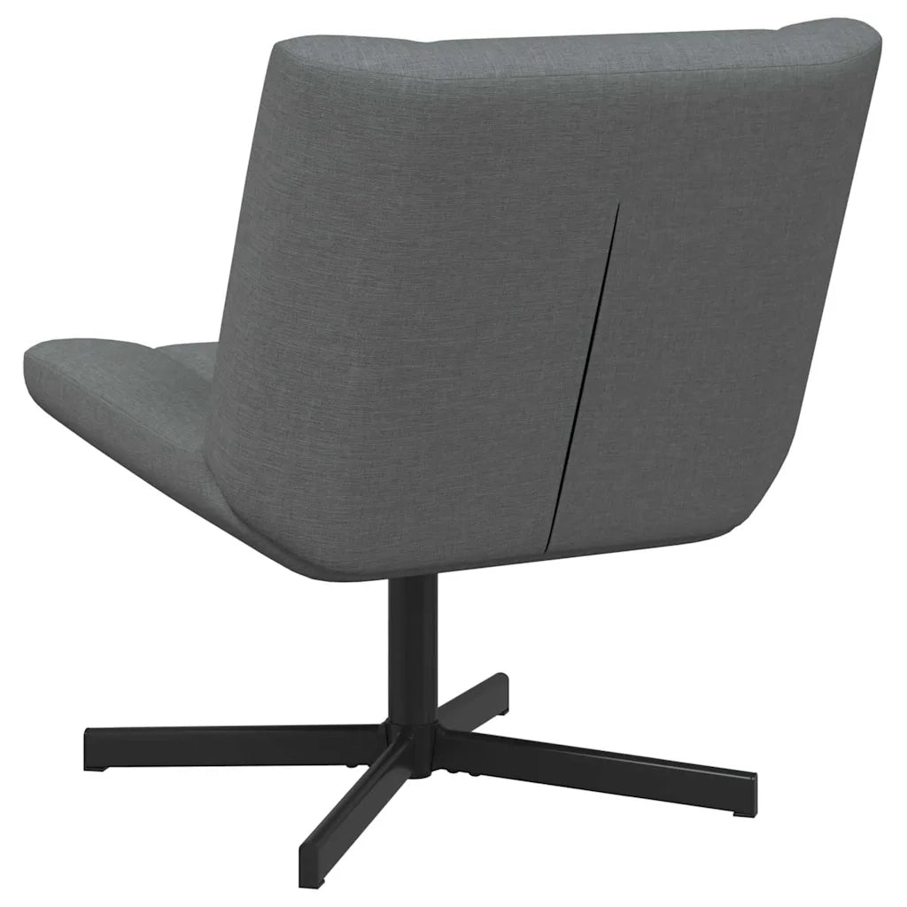 Sedia girevole Grigio Scuro 63 x 75 x 76 cm Tessuto CFW2279247