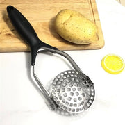 Stampante a patate Stampatore a patate con lamelle in acciaio inossidabile per purea di patate e puree di verdure e frutta con anello in acciaio inossidabile