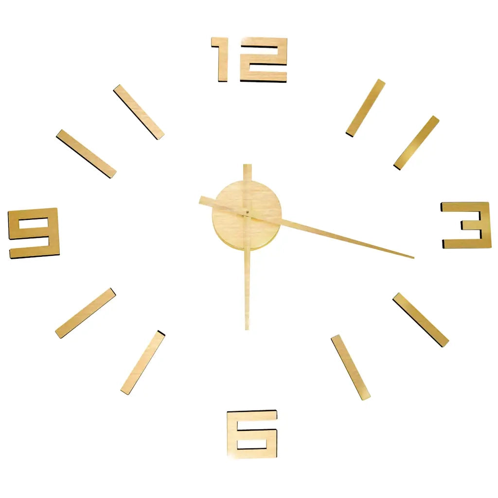 Orologio da Parete 3D Design Moderno Oro 100 cm XXL CFW4394564