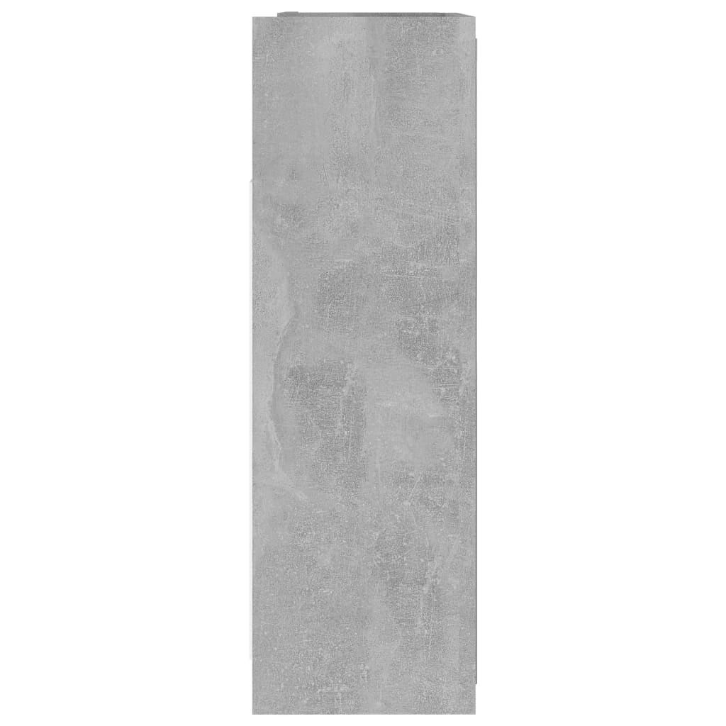 Mobiletto specchio da bagno 62,5 x 20,5 x 64 cm in truciolare grigio 02_0006687