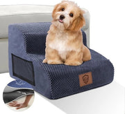 Trappola per animali 2 gradini con discesa per cani lavabile - Trappola rimovibile per piccoli cani e gatti - Per divano, letto e altro - Inclusa 1 rotolino di peli