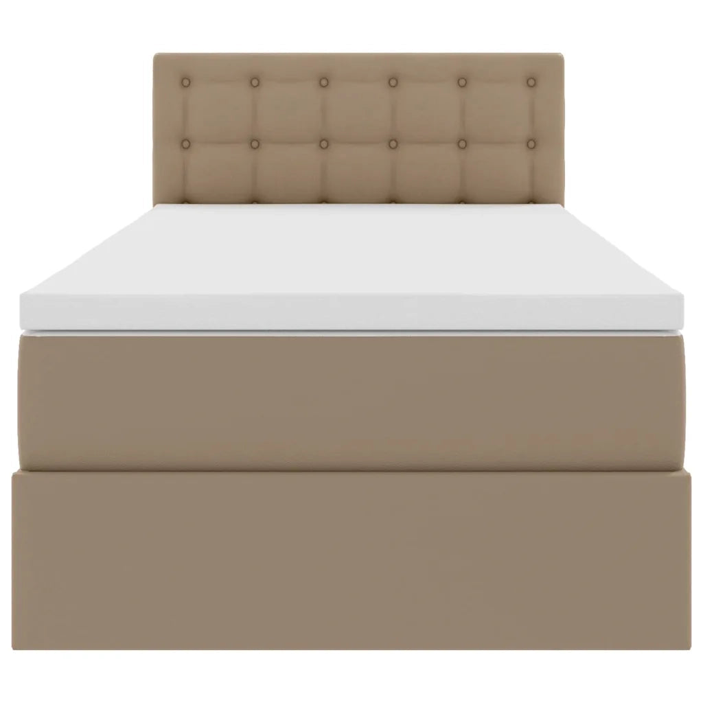 Letto con contenitore e materasso Cappuccino 90 x 200 cm 3370380