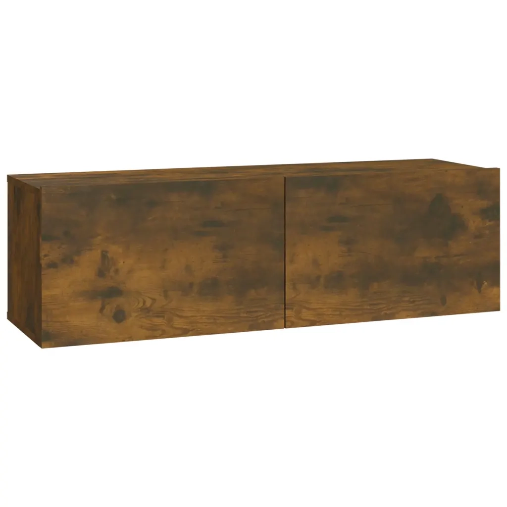Mobile Porta TV a Parete Rovere Fumo in Legno Multistrato cod mxl 10169