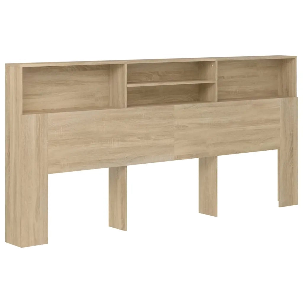Testiera | Testata con Contenitore Rovere Sonoma 220x19x103,5 cm