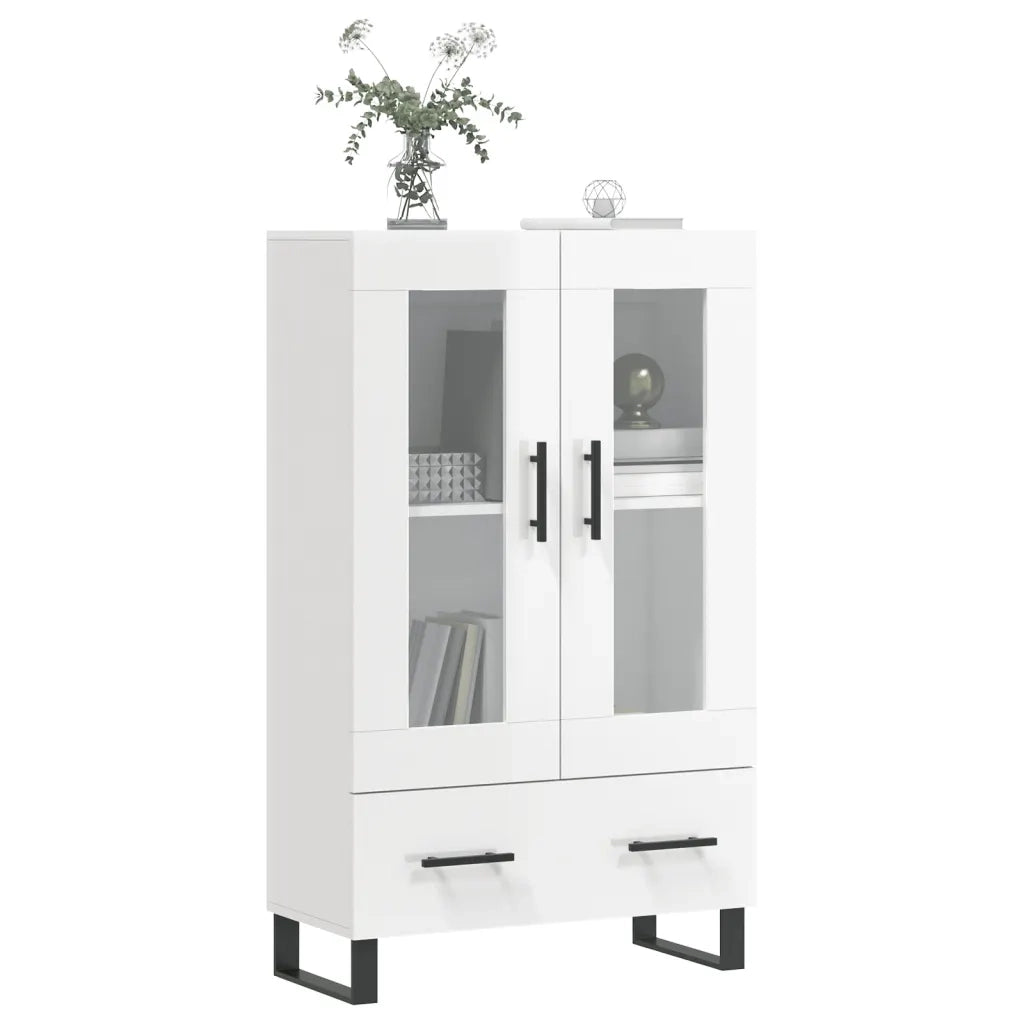 Credenza Bianco Lucido 69,5x31x115 cm in Legno Multistratocod mxl 103903