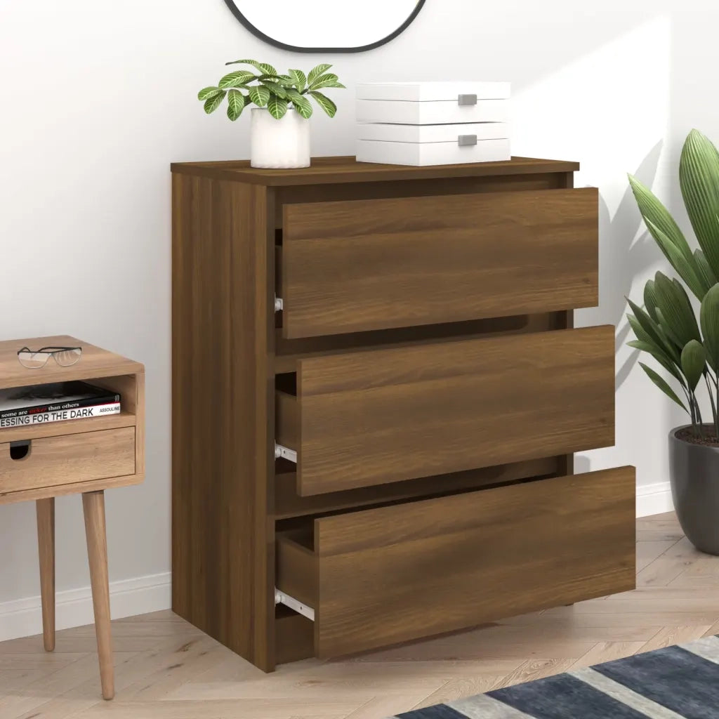 Credenza Rovere Marrone 60x35x76 cm in Legno Ingegnerizzato 815512