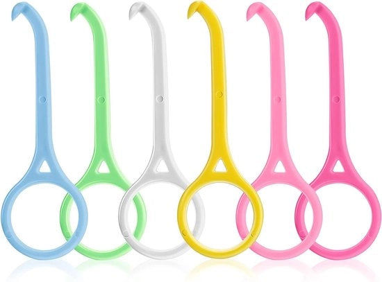 Strumento di rimozione dei retini 6 pezzi - rimozione invisibile dei denti - masticatori dei retini - set di strumenti di rimozione - gancho dentale - correttore orale - contenitore per rimozione - per retini invisibili - denti.