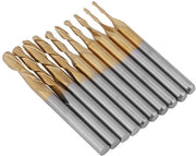Fresatura CNC per legno e metalli teneri - Allettatura 1/8 pollici, 0,8 mm - 3,175 mm, rivestimento, testa a sfera, fresatura PCB, router micro per lavorazione legno e metalli teneri