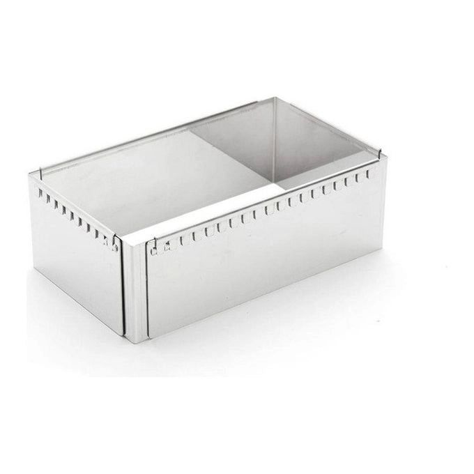 DE BUYER 3013.21 Stampo Patisserie in Acciaio Regolabile da 21.5 a 40 cm colore Grigio Acciaio