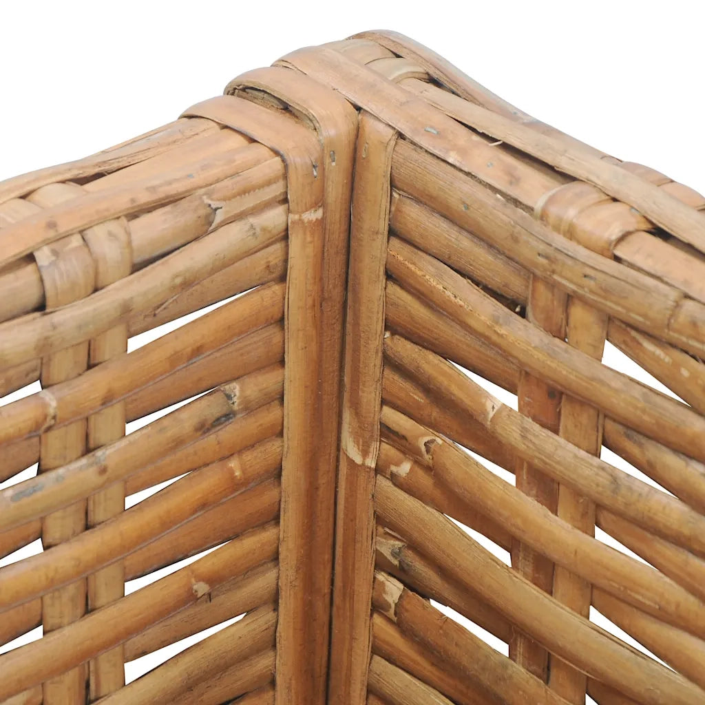 Divano Angolare con Cuscini in Rattan Naturale cod mxl 73188