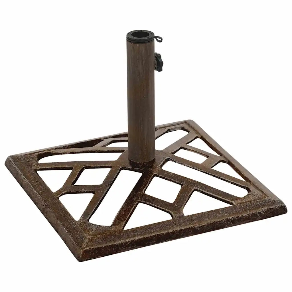 Base per Ombrellone Bronzo 44x44x31 cm in Ghisa CFW6223780