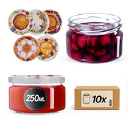 KADAX Słój Klara 250ml fi82 TO-250/1 pakiet 10szt
