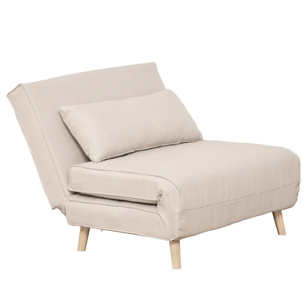 Poltrona Letto Reclinabile 3 in 1 ¨C zephmum ¨C Beige 94x78x80 cm