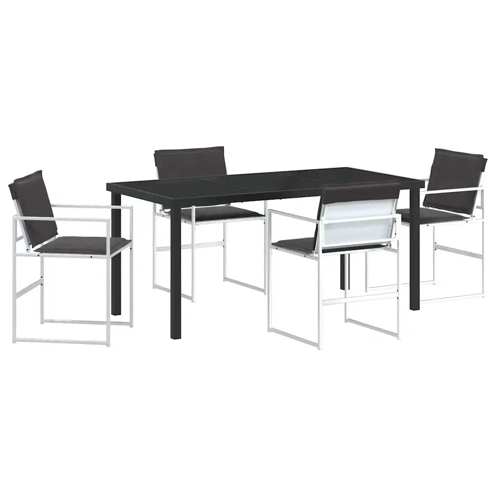 Set da Pranzo per Giardino 5 pcs Bianco 3379340