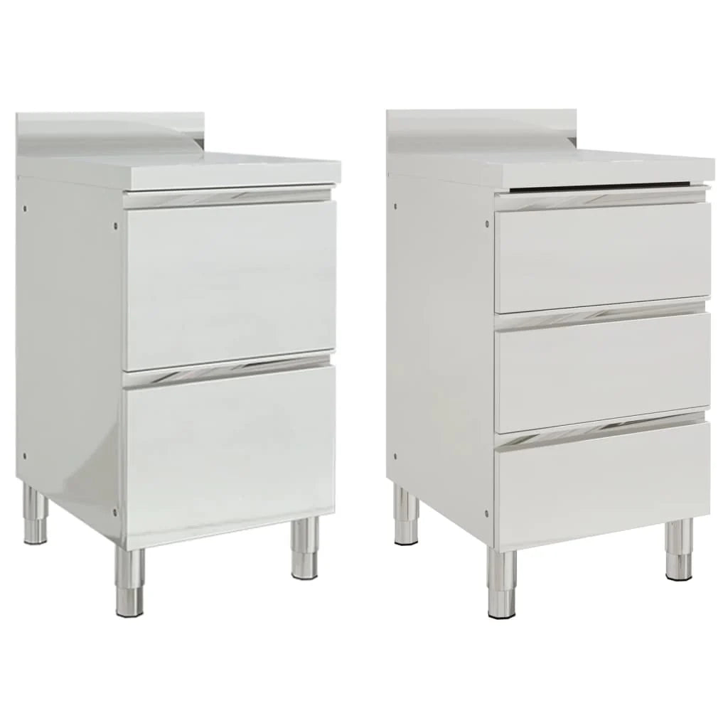 Set di 2 mobili da cucina commerciali 96 cm acciaio inox 02_0000004