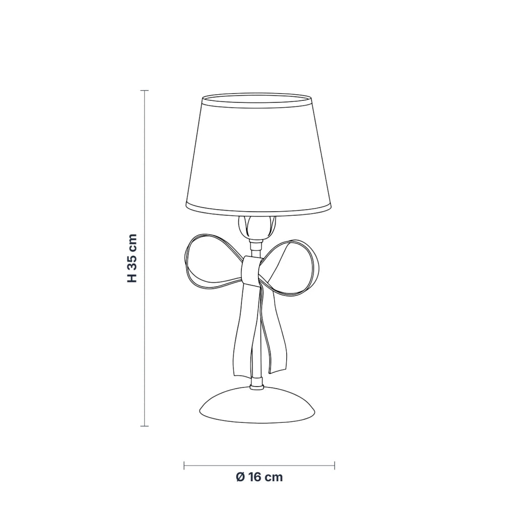 Lampada da Tavolo Shabby Chic Lucy 1 Luce Bianco LuceArt Classic