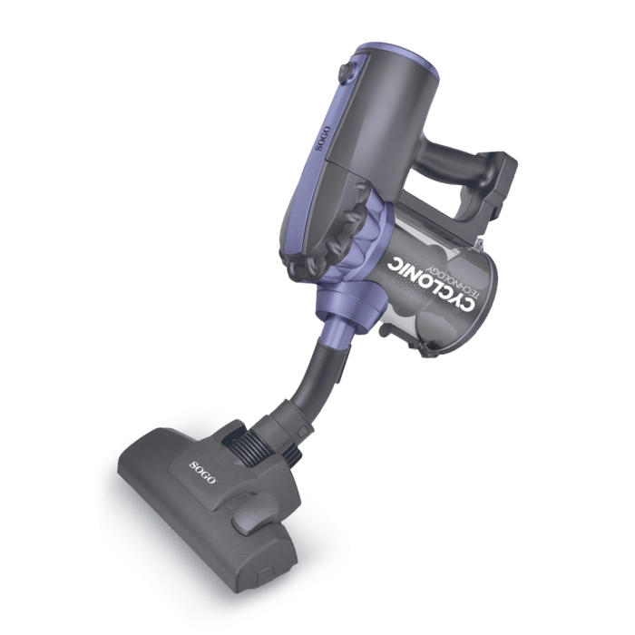 Aspirapolvere verticale con filo senza sacco, potenza 600W ciclone con filtro HEPA, per pulizia pavimenti e tappeti - Sogo