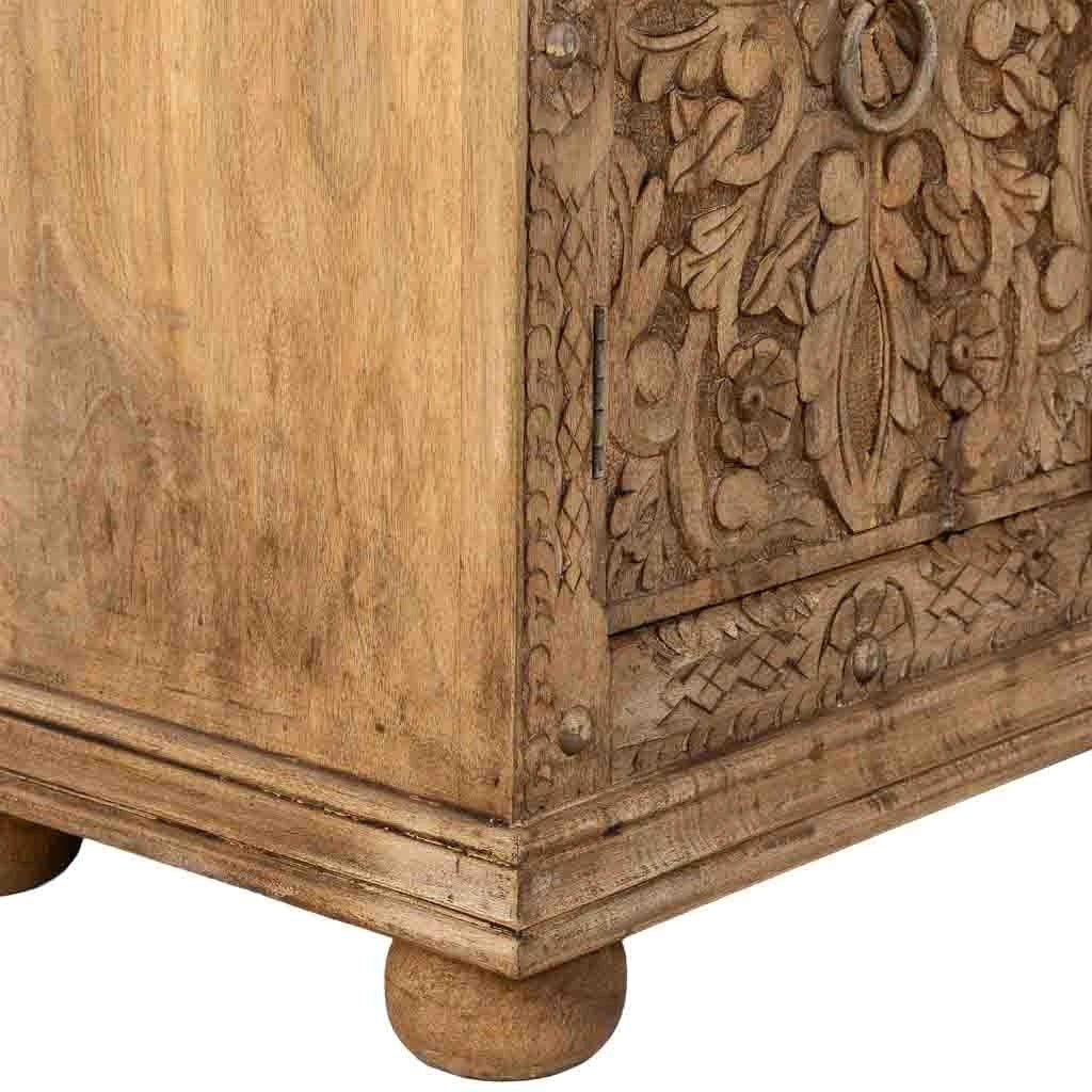 Aparador de madera marrón 90x40x90