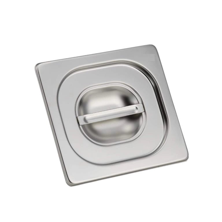 Coperchio per Contenitori Gastronomia in Acciaio Inox 17,6 x 16,2 cm