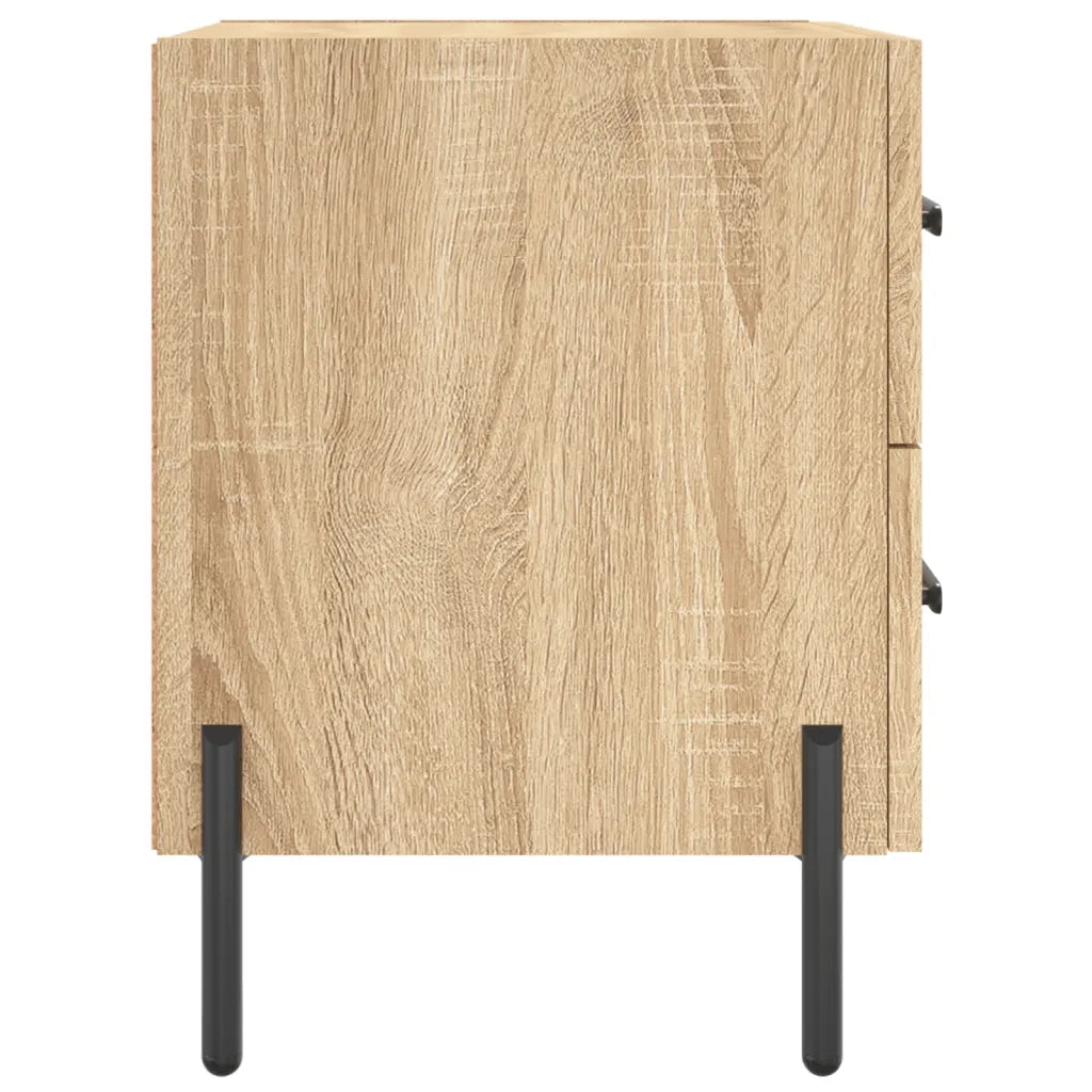 vidaXL Comodino Rovere Sonoma 40x35x47,5 cm in Legno Multistrato