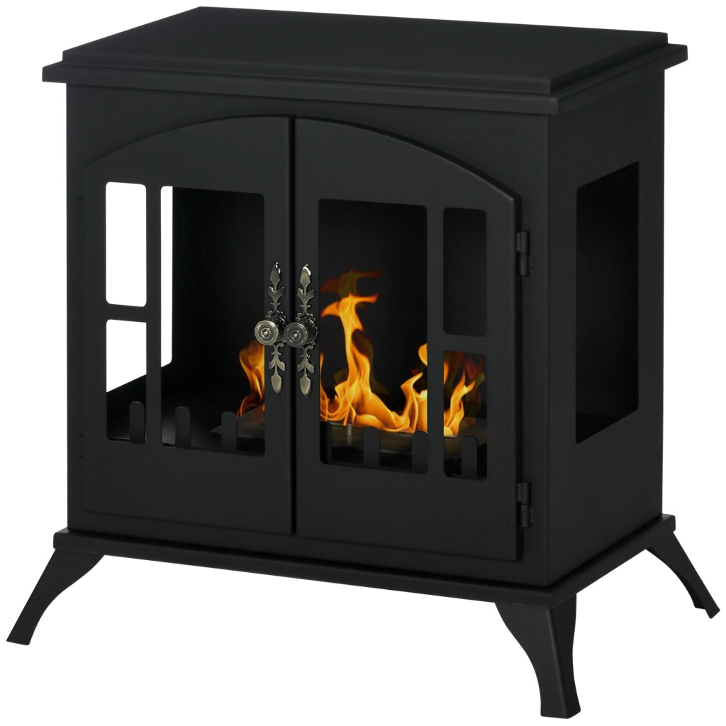 Camino a Bioetanolo ¨C zephmum ¨C Acciaio Inox, 55x31x55cm, Nero