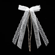 Decorazioni per matrimonio in organza a strisce - 10 pezzi - Misura 14 x 25 cm - Decorazioni per feste