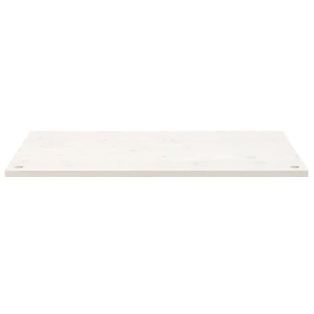 Piano Scrivania Bianco 110x60x2,5 cm in Legno Massello di Pinocod mxl 118393