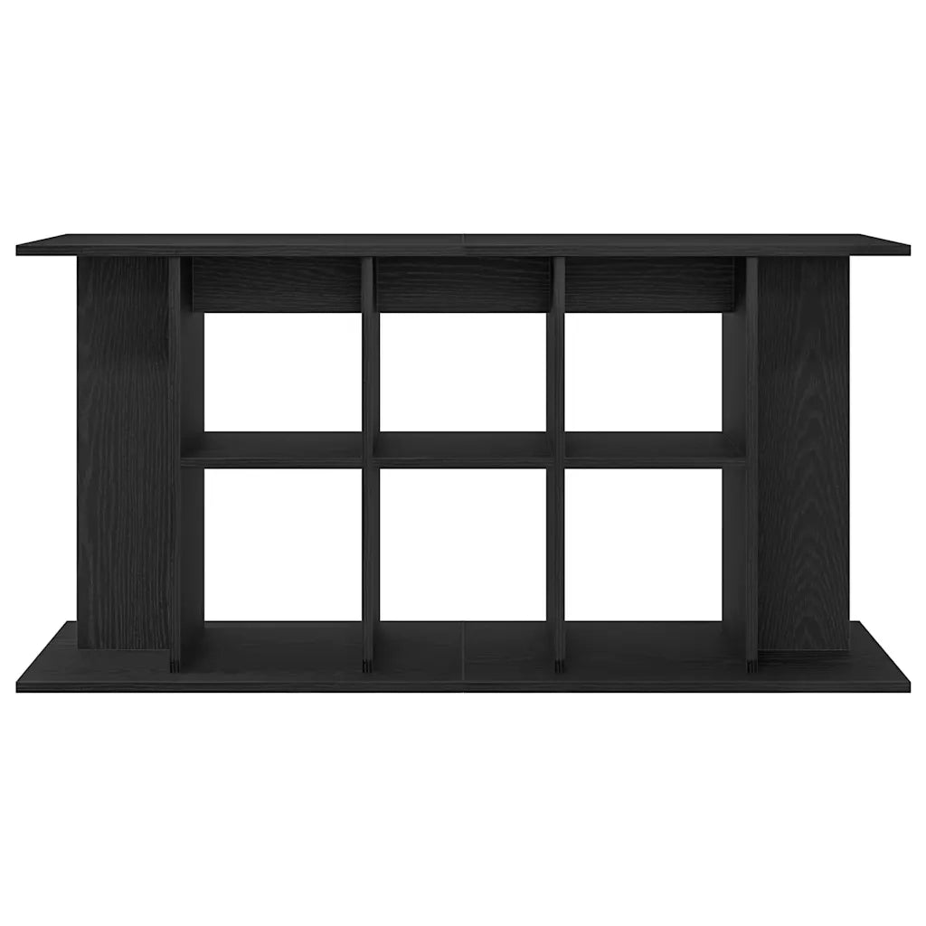 Supporto per acquario in rovere nero 120x40x60 cm in legno ingegnerizzato 862151