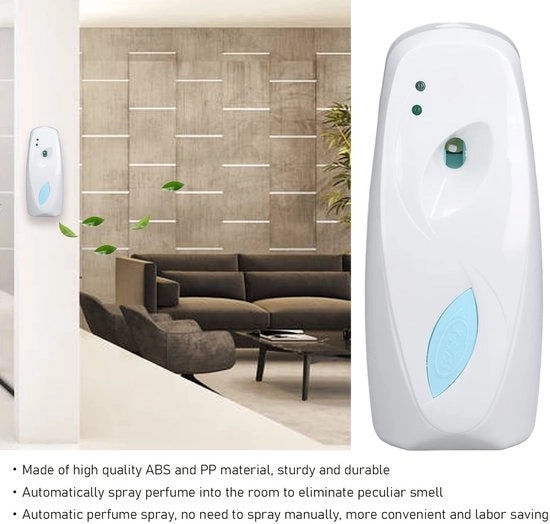 Dispensatore automatico di profumo - Diffusore di profumo per ufficio - Bianco - Diffusore di profumo per bagno - Adatto per hotel 

Modello: 
Specifica: 
Codice prodotto: