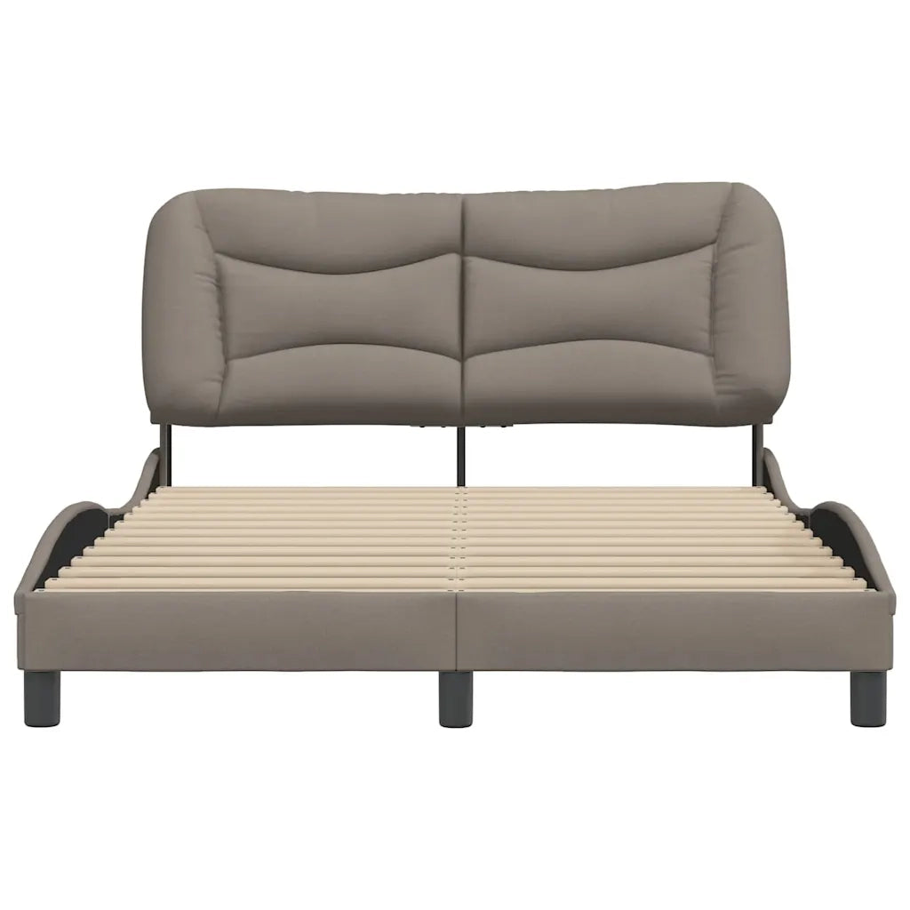 Giroletto senza Materasso Hvar Tortora 140x200 cm in Tessuto 3207776